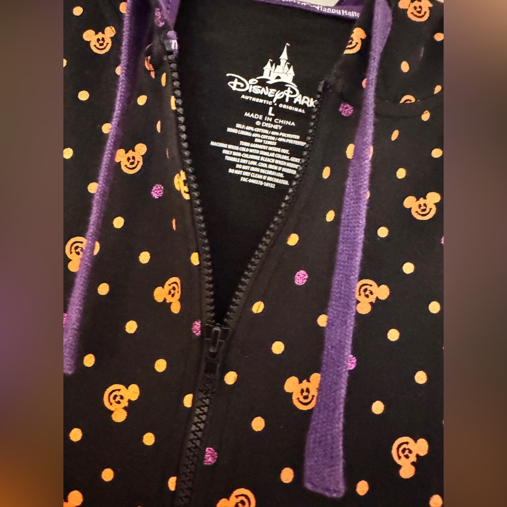 Disney Mickey Halloween Full Zip Sweatshirt